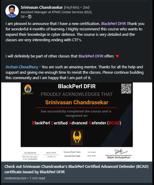 Learner review details