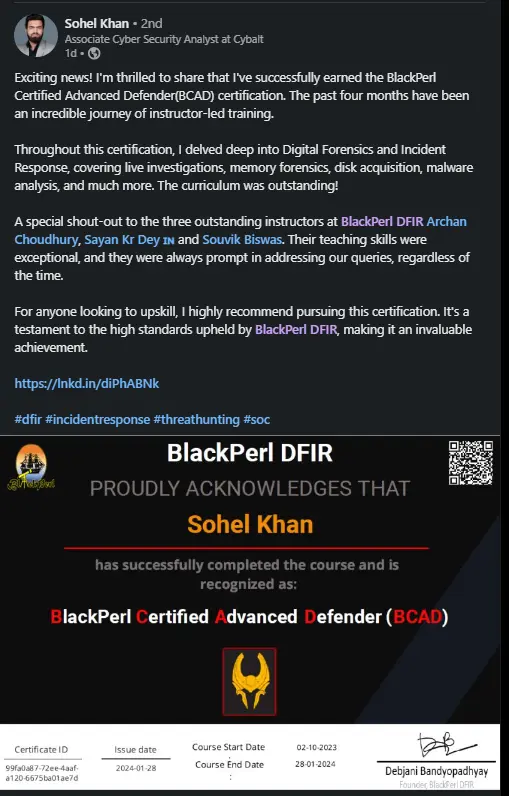 Learner review details